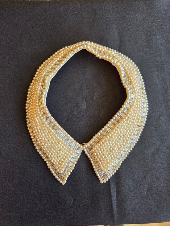 Accessories - Vintage Faux Pearl Beaded Decorative Dress Shirt Collar